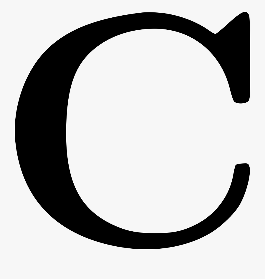 Cyrillic Letter C, Transparent Clipart