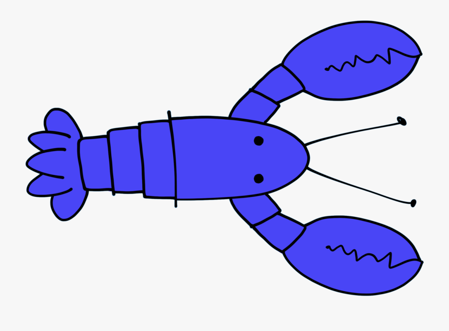 Crawfish Clip Art Blue Lobster - Blue Lobster Clipart, Transparent Clipart