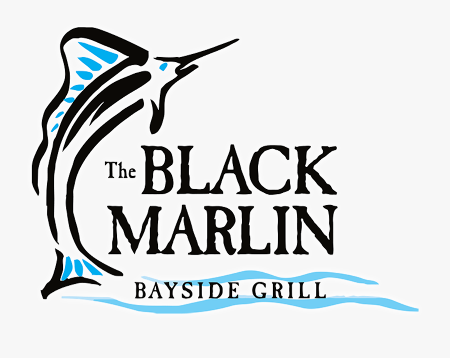Black Marlin Bayside Grill Hilton Head Logo, Transparent Clipart