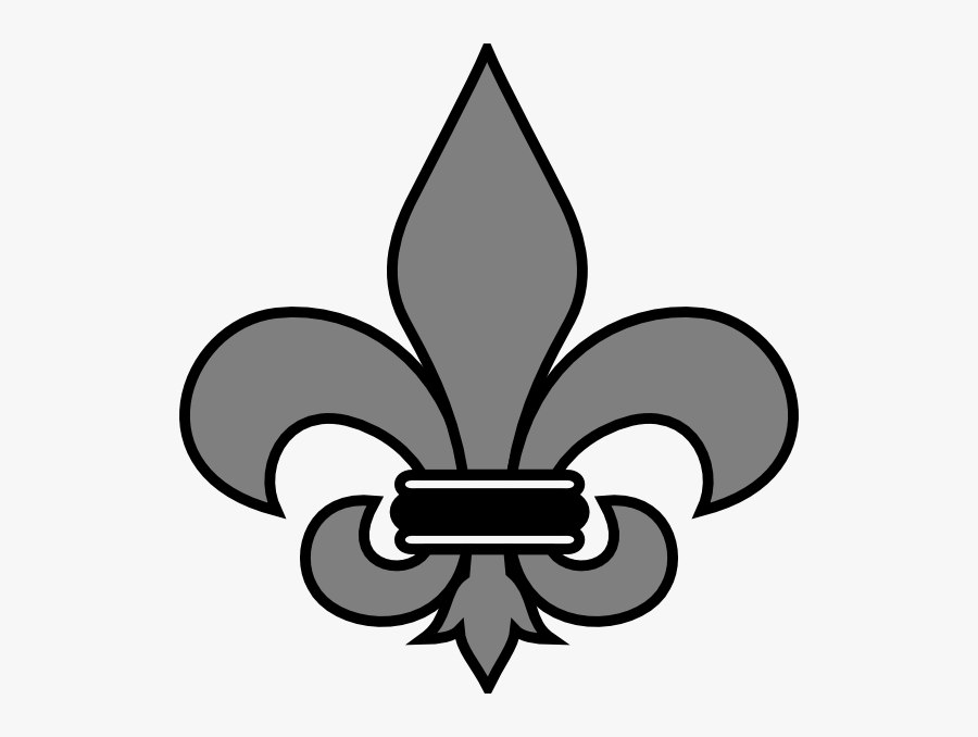 Grey Fleur De Lis Clip Art - St Helena High School Logo, Transparent Clipart