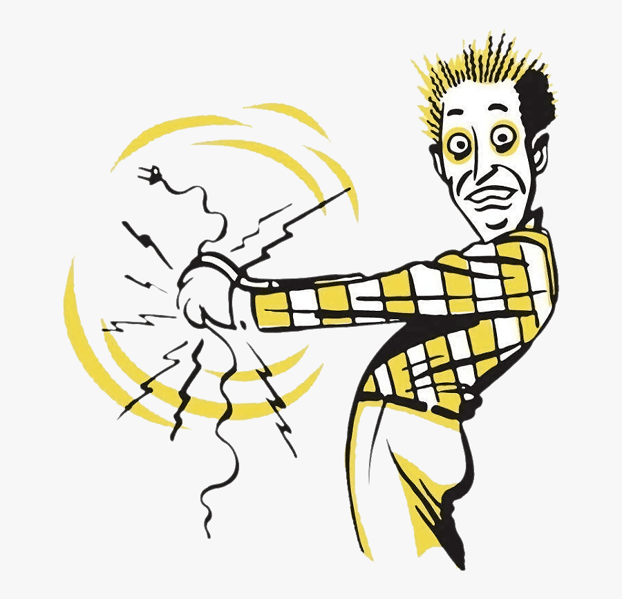 Electric Shock Drawing, Transparent Clipart