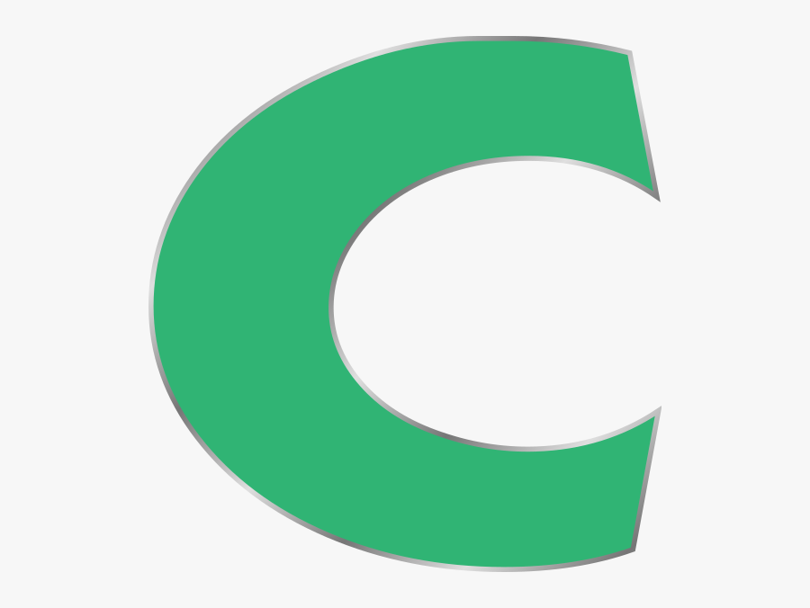 C Small Letter Green, Transparent Clipart