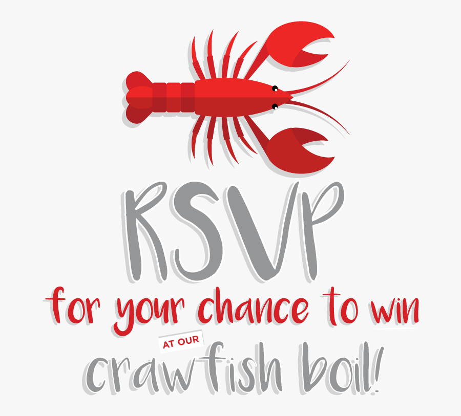 Rsvp To The Midtown Corpus Crawfish Boil - Homarus, Transparent Clipart