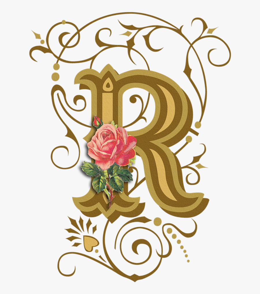 R Letters, Handwriting Styles And Monograms - Design Fancy Letter D, Transparent Clipart