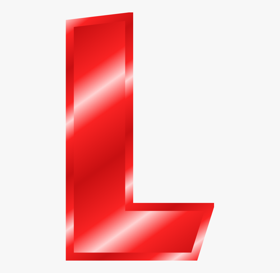 Free Effect Letters Alphabet - Red Letter L Clipart, Transparent Clipart