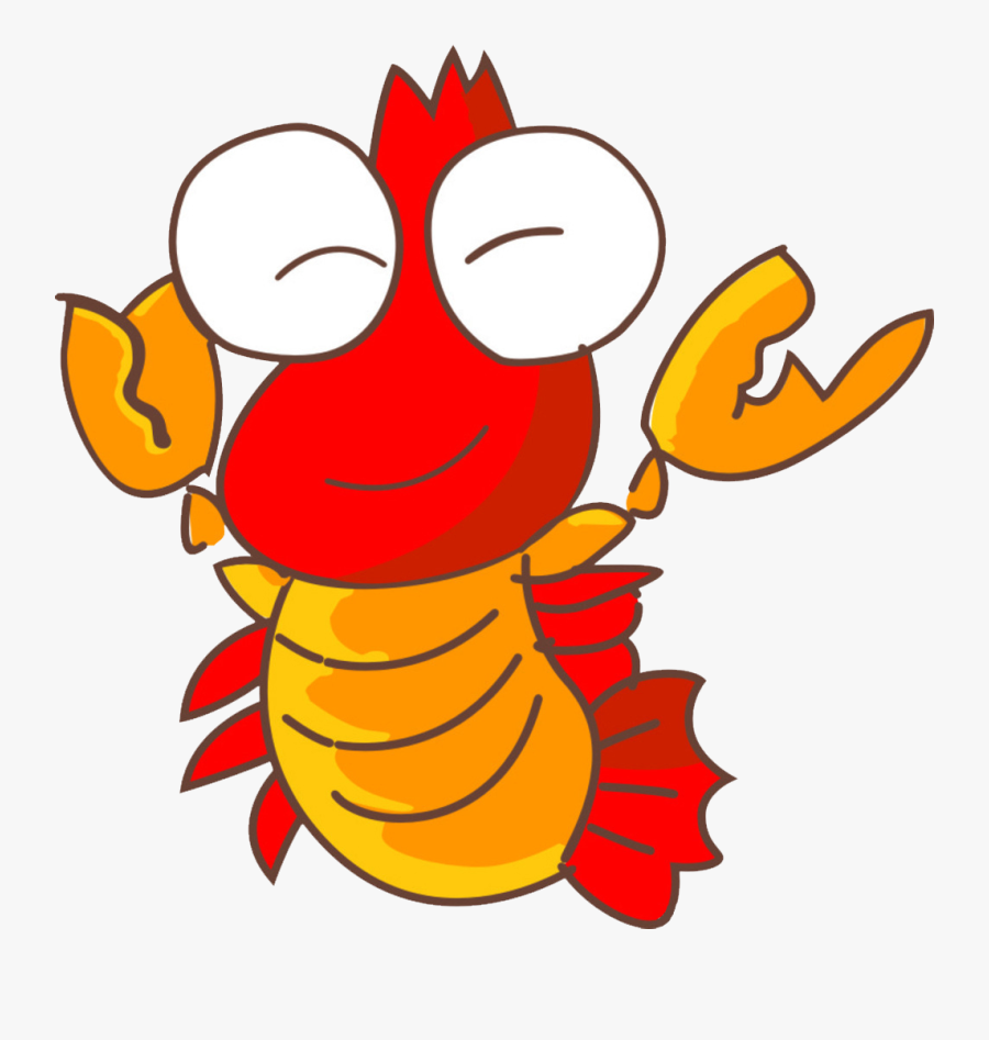 Clip Art Palinurus Procambarus Clarkii Crayfish - กุ้ง น่า รัก การ์ตูน, Transparent Clipart