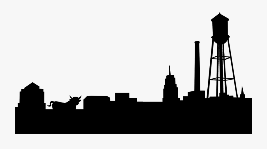 Vector Freeuse Stock Cincinnati Skyline Clipart - Durham Skyline Png, Transparent Clipart