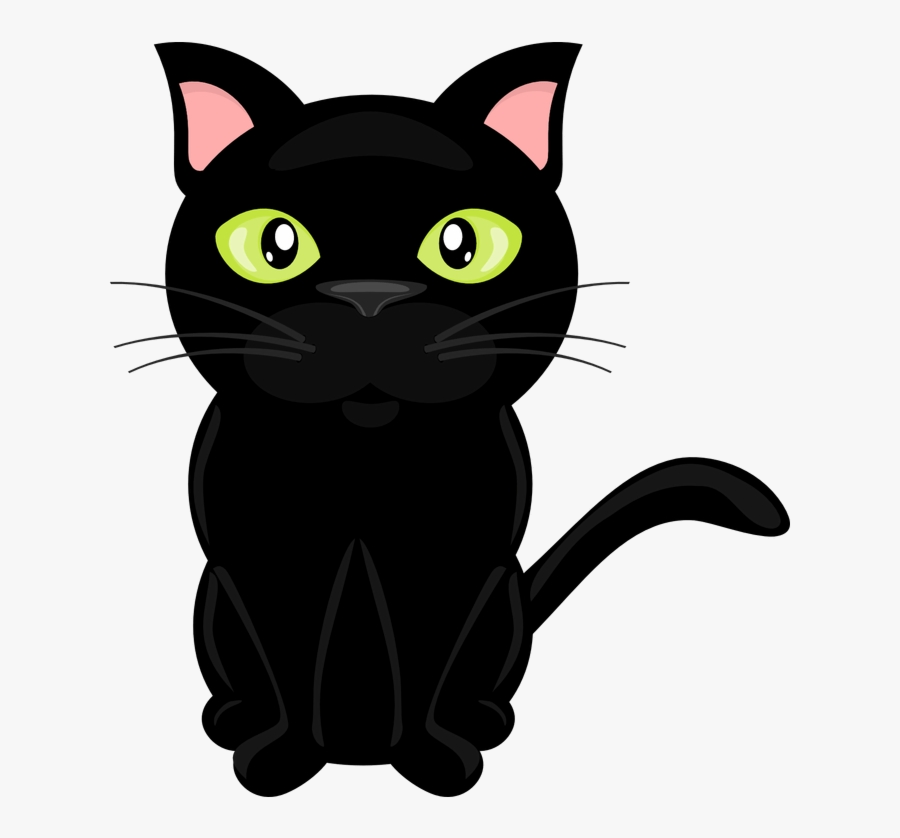 Black Cat Clip Art Freeuse Cats Vector Real Clipart - Black Cat Vector Png, Transparent Clipart