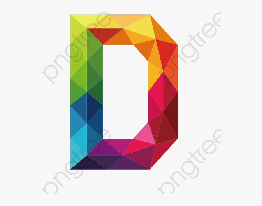 Color Letters D - D Png, Transparent Clipart
