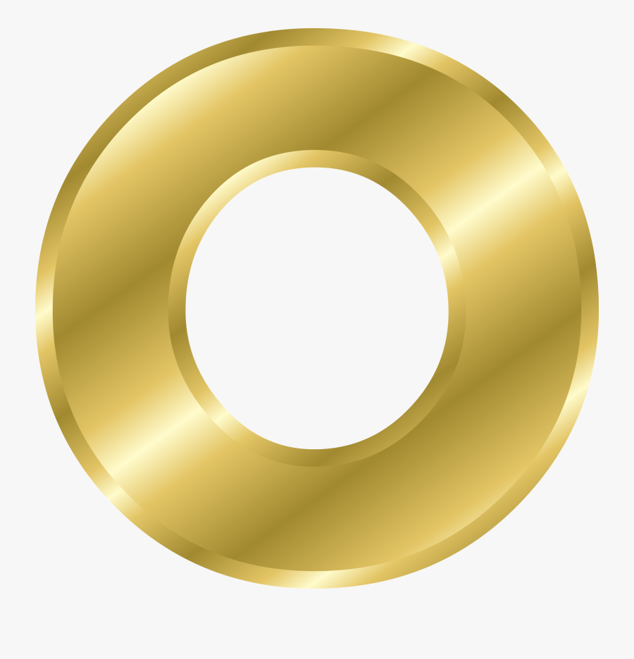 Effect Letters Alphabet Gold - Letter O In Gold, Transparent Clipart