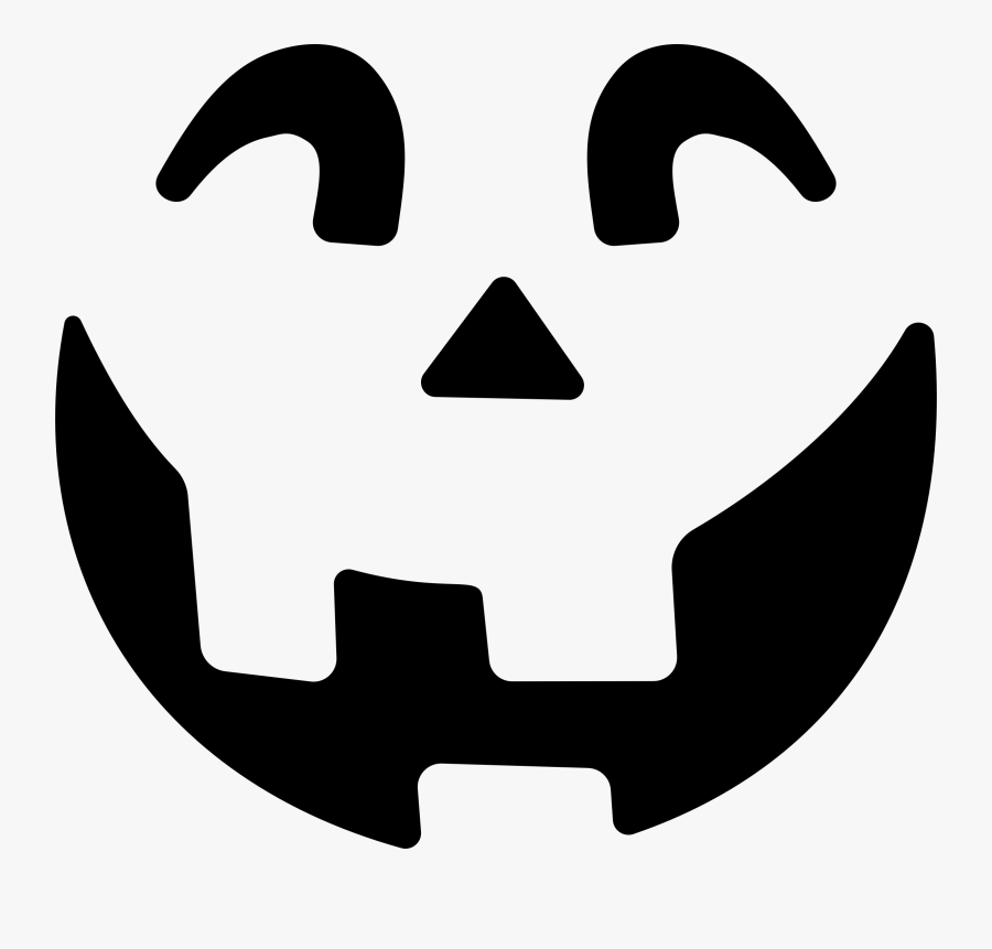 Simple Jack O Lantern Silhouette - Jack O Lantern Mouth Png, Transparent Clipart