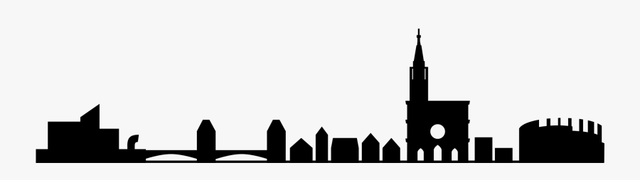 Gotham City Silhouette Png - Skyline Strasbourg, Transparent Clipart