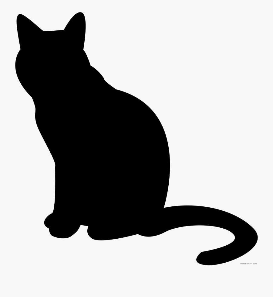 Black Cat Silhouette Clip Art - Cat Silhouette Clip Art, Transparent Clipart