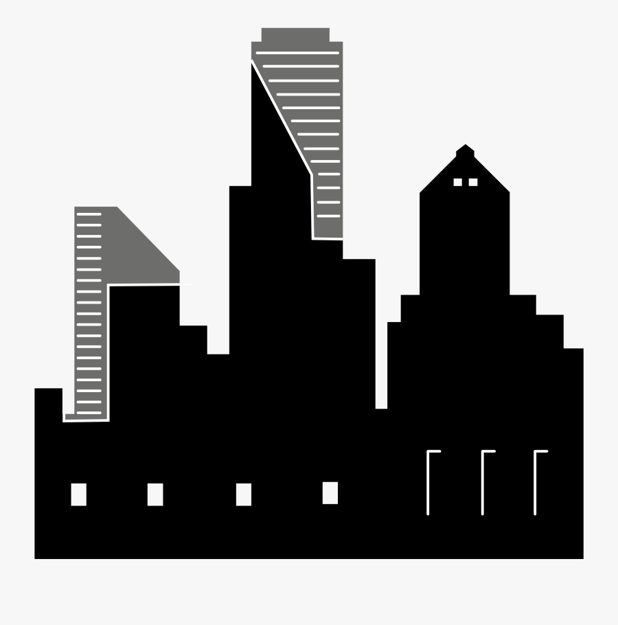 Silhouette City Clip Art , Png Download - Silhouette, Transparent Clipart