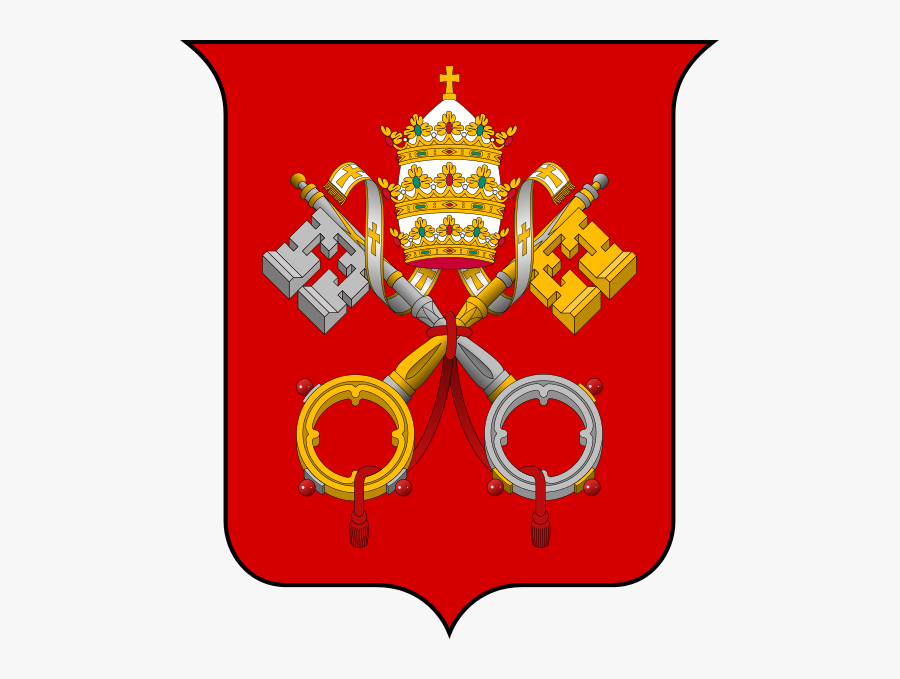 Free Vector Coat Of Arms Of The Vatican City Clip Art - Congregação Para A Doutrina Da Fé, Transparent Clipart