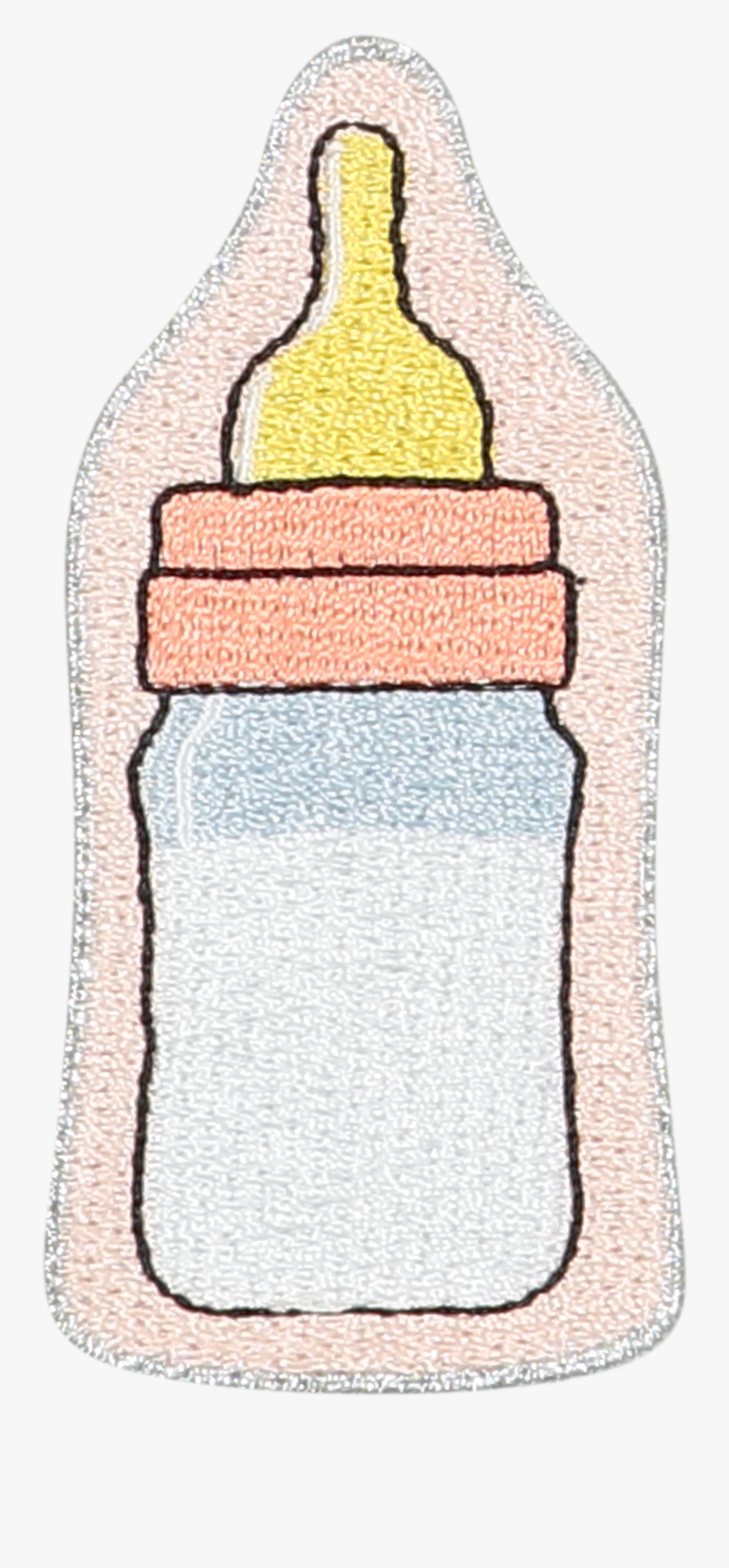 Baby Bottle Patch, Transparent Clipart