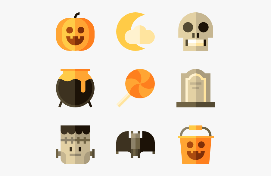 Orange,jack O" Lantern,clip - Pumpkin Icon Flat Png, Transparent Clipart