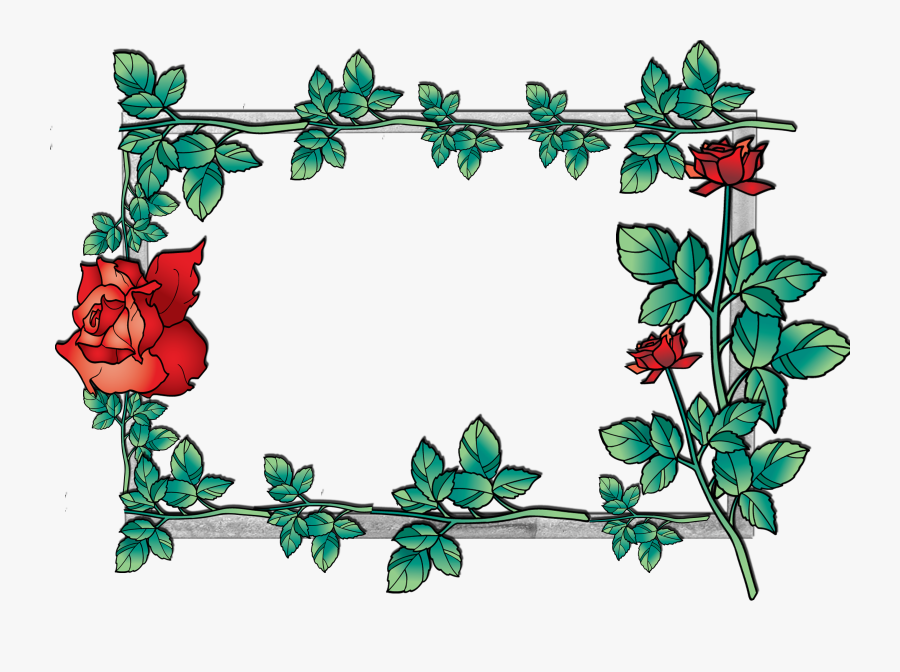 Hawaiian Flowers Borders And Frames - Flower Border & Frame, Transparent Clipart