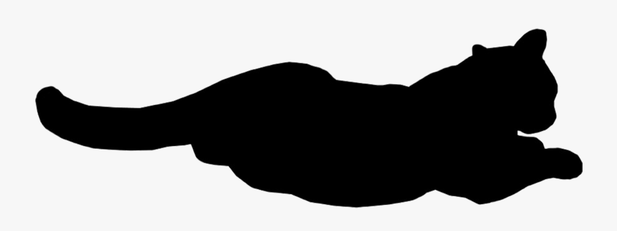 Cat Relaxed - Black Cat Gif Png, Transparent Clipart