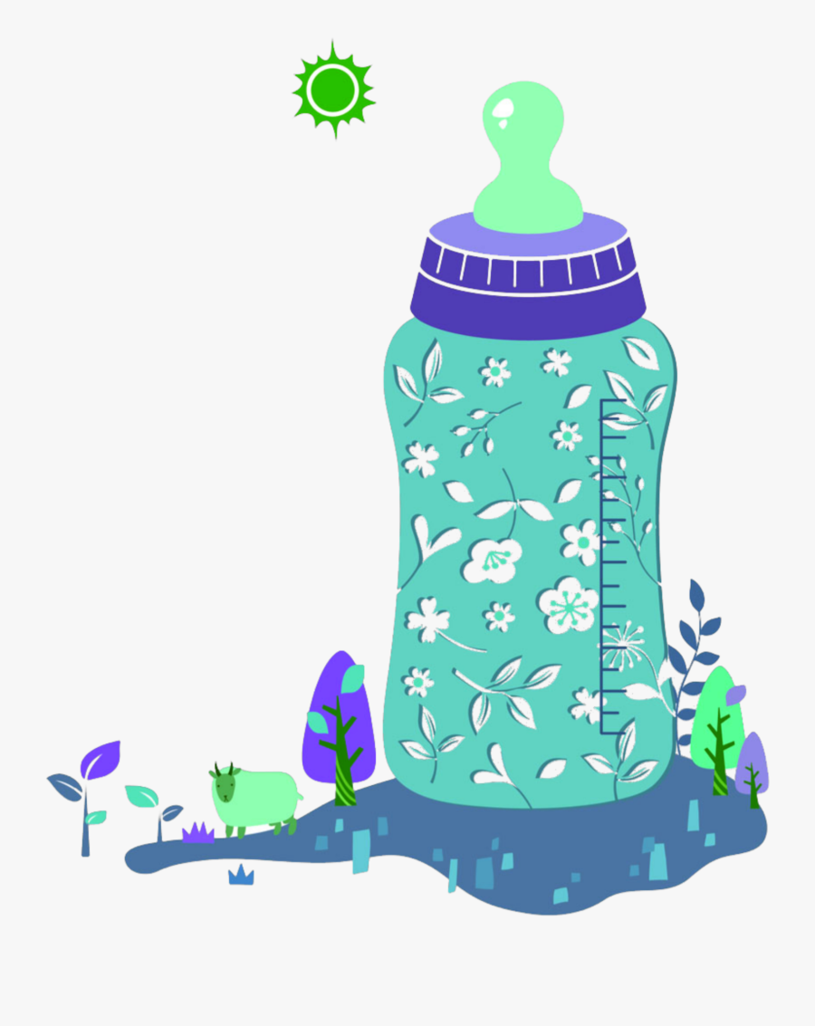 #mq #baby #babybottle #bottle #green - Organic Baby 素材, Transparent Clipart