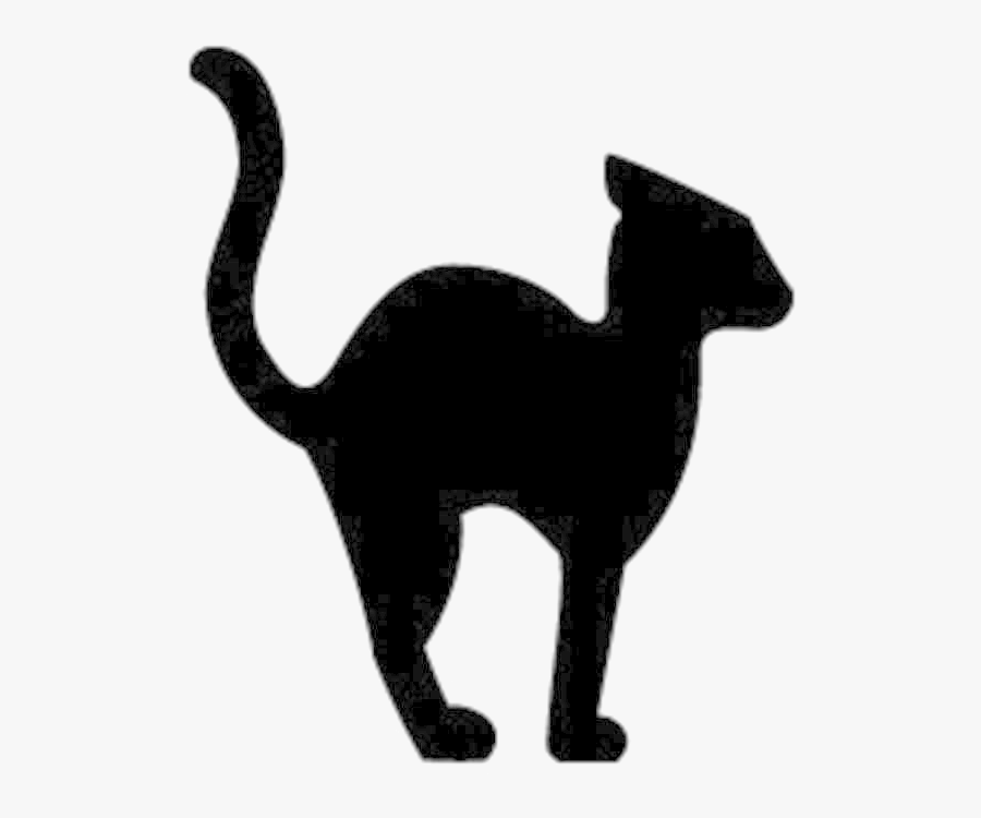 Black Cat Full Size Of Halloween Clip Art Silhouette - Silhouette Halloween Cat Clipart, Transparent Clipart