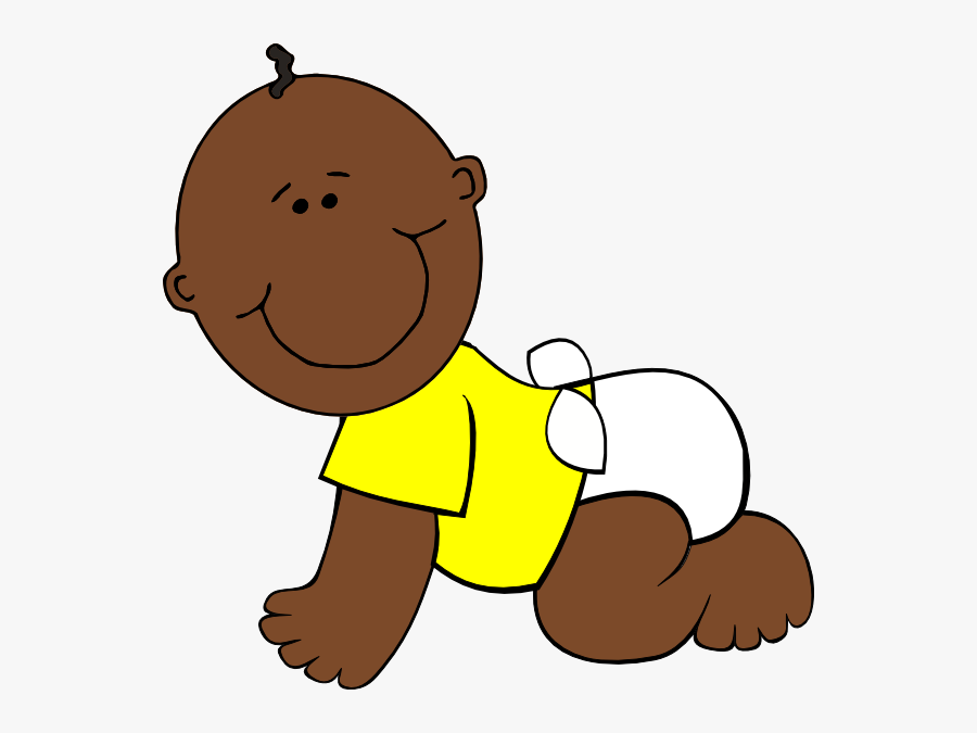 Baby Image Brown Svg Clip Arts - Clipart Black Baby Png, Transparent Clipart