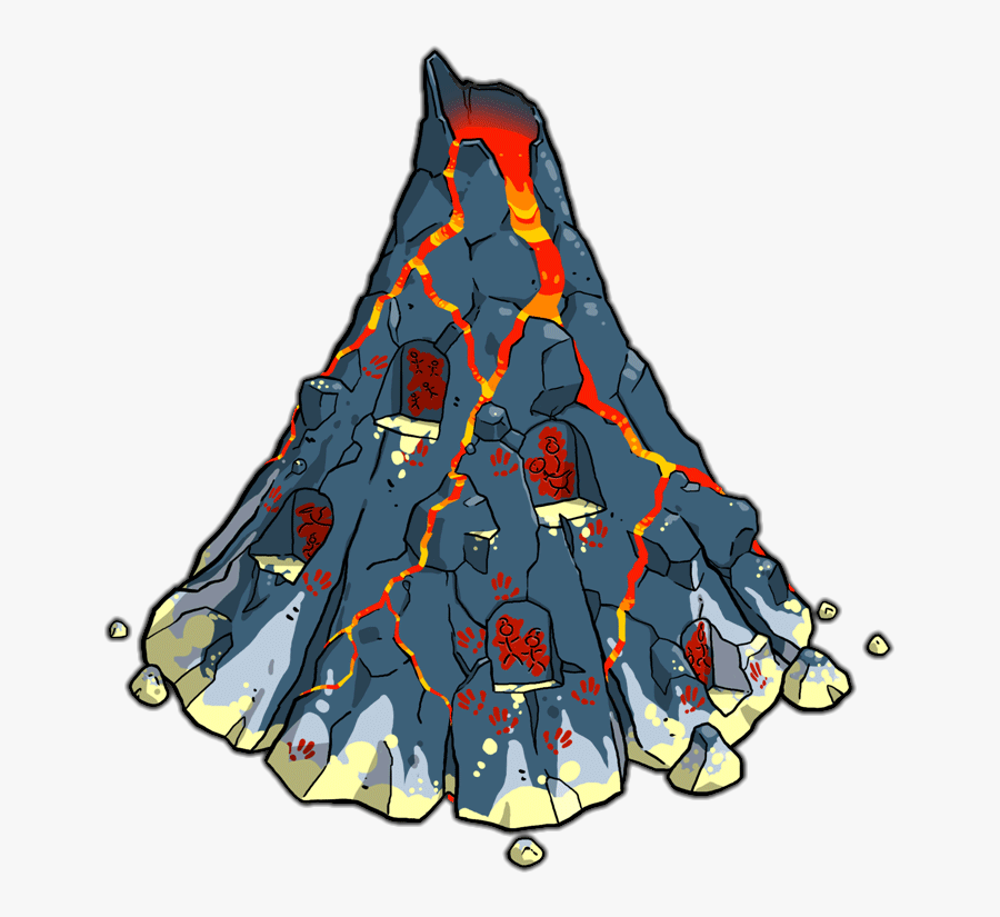 The Volcano - Christmas Tree, Transparent Clipart