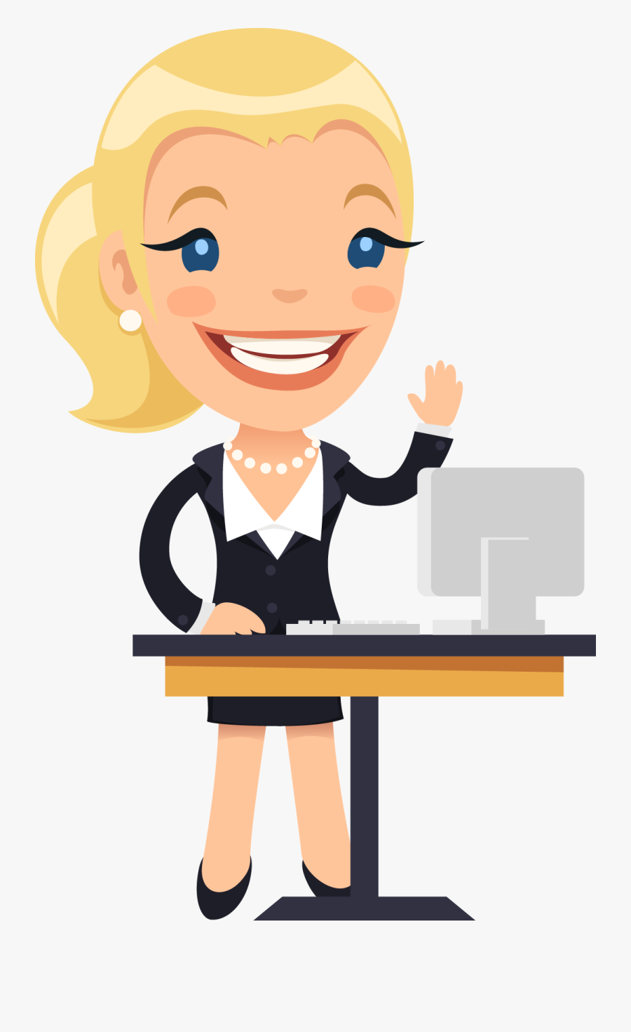 รูป พนักงาน ออฟฟิศ การ์ตูน, Transparent Clipart