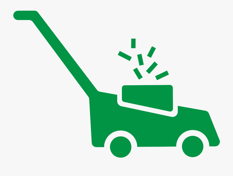 Lawn Mower Graphic - Walk-behind Mower, Transparent Clipart
