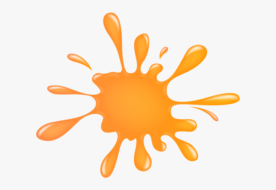 Largest Collection Of Free To Edit Splat Stickers On - Paint Splash Orange Clipart, Transparent Clipart