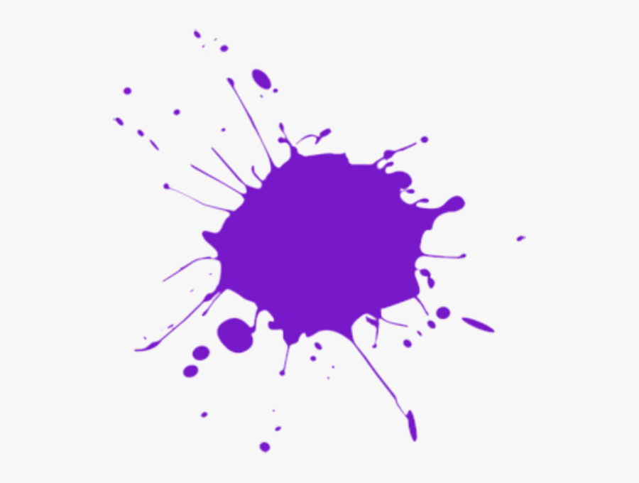 Paintball Clipart Splat - Purple Paint Splatter Png, Transparent Clipart
