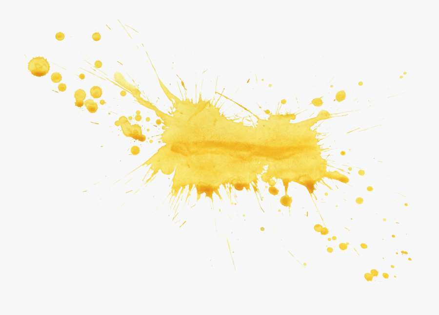 Drawing Gold Paint Transparent Png Clipart Free Download - Watercolor Paint Splash Png, Transparent Clipart