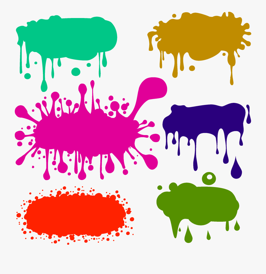 Transparent Paint Splat Png - Graffiti Color Png, Transparent Clipart