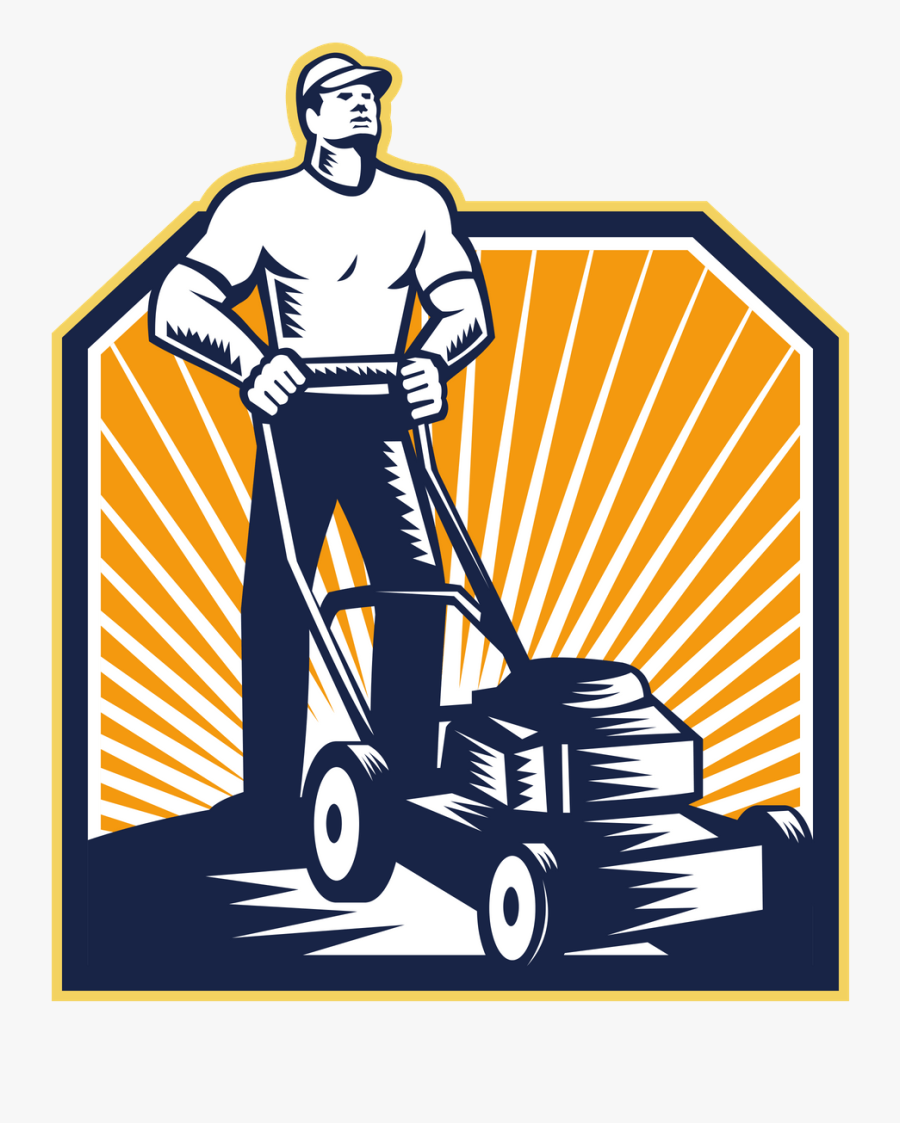 Professional Lawn Mowers - Lawn Mowing Cartoon, Transparent Clipart