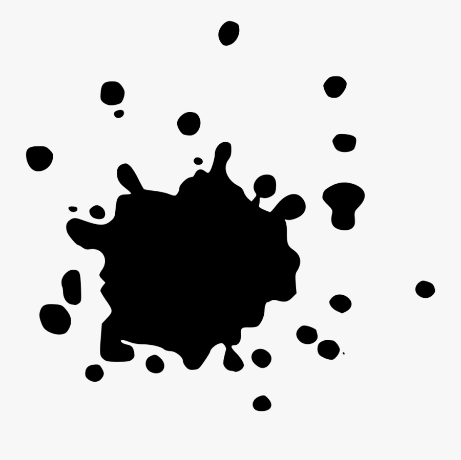 Paint Splatter Silhouette 44087 Loadtve, Transparent Clipart