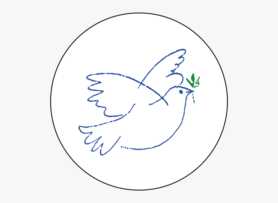 Dove Peace Button - Dove Of Peace, Transparent Clipart