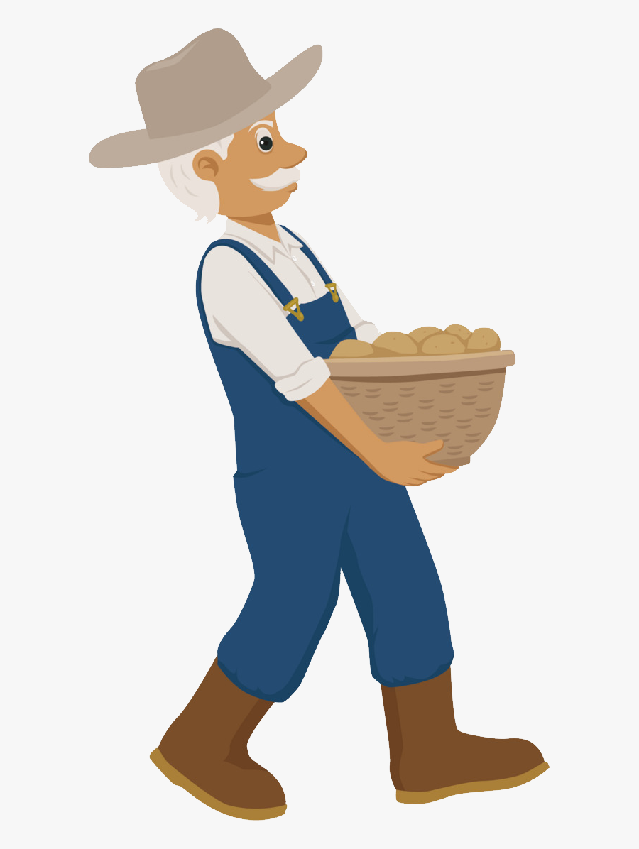 Farmer Farmer Png- - Transparent Background Farmer Cartoon, Transparent Clipart