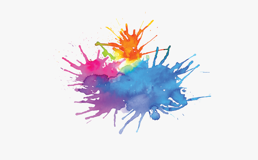 Watercolor Clipart Paint Splashes - Water Splash Color Png, Transparent Clipart