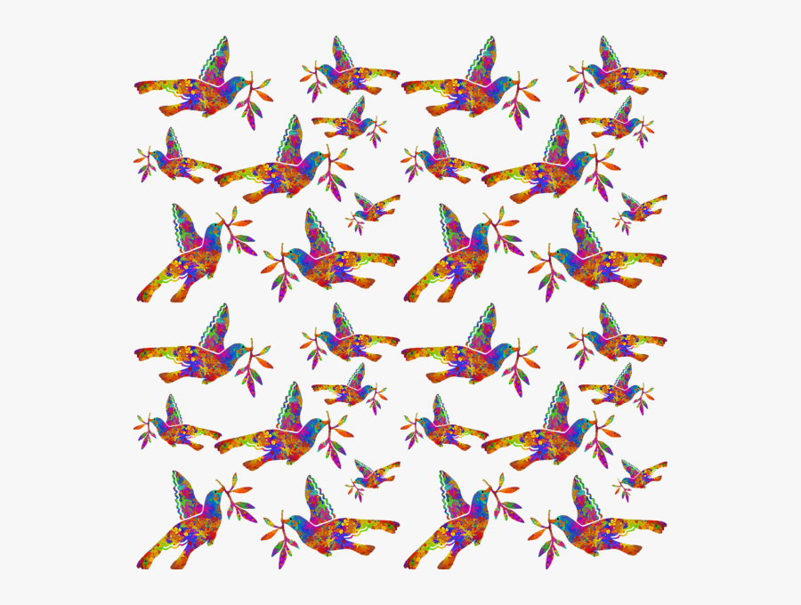 Dove With Olive Branch, Transparent Clipart