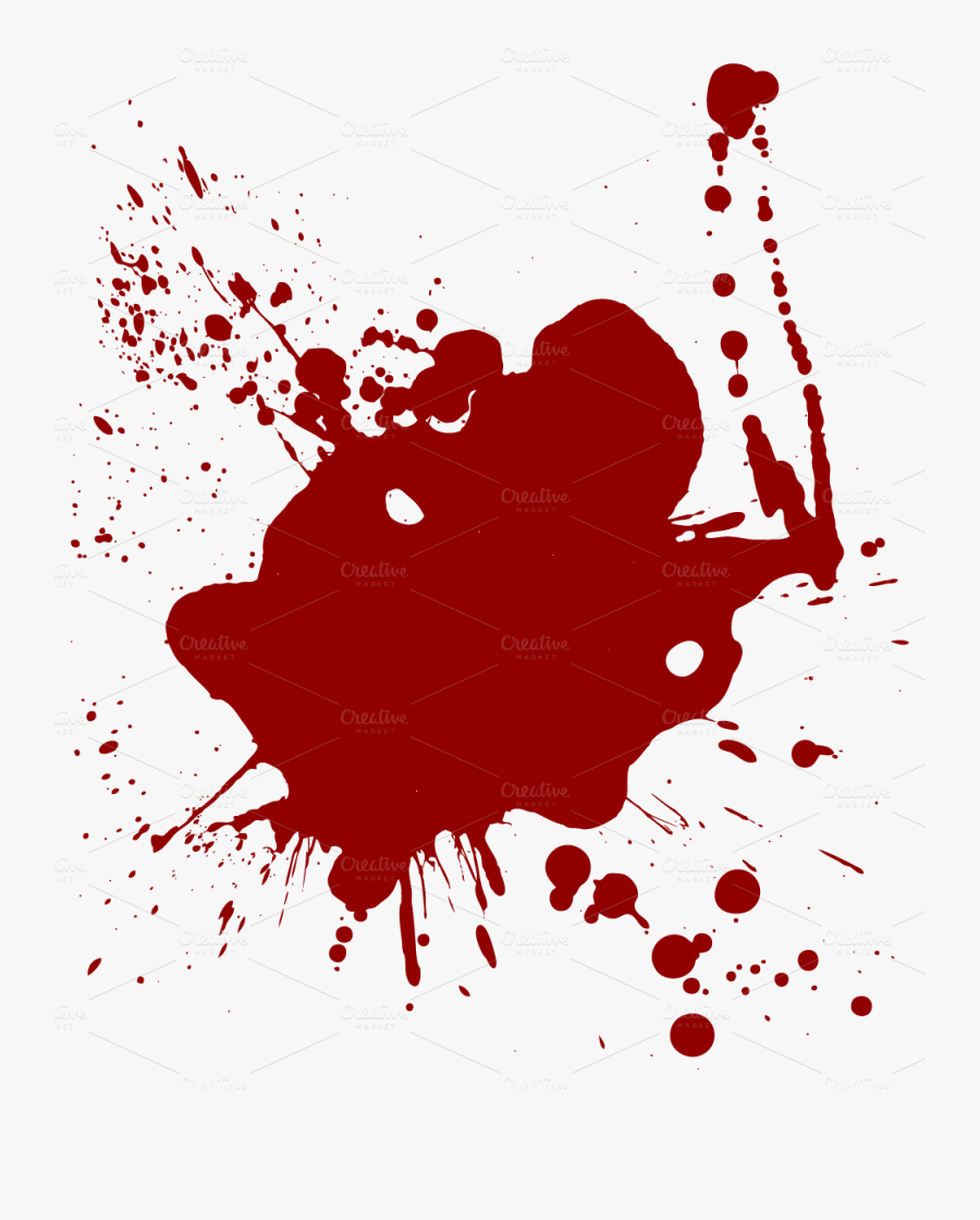 Blood Splatter - False Witness, Transparent Clipart