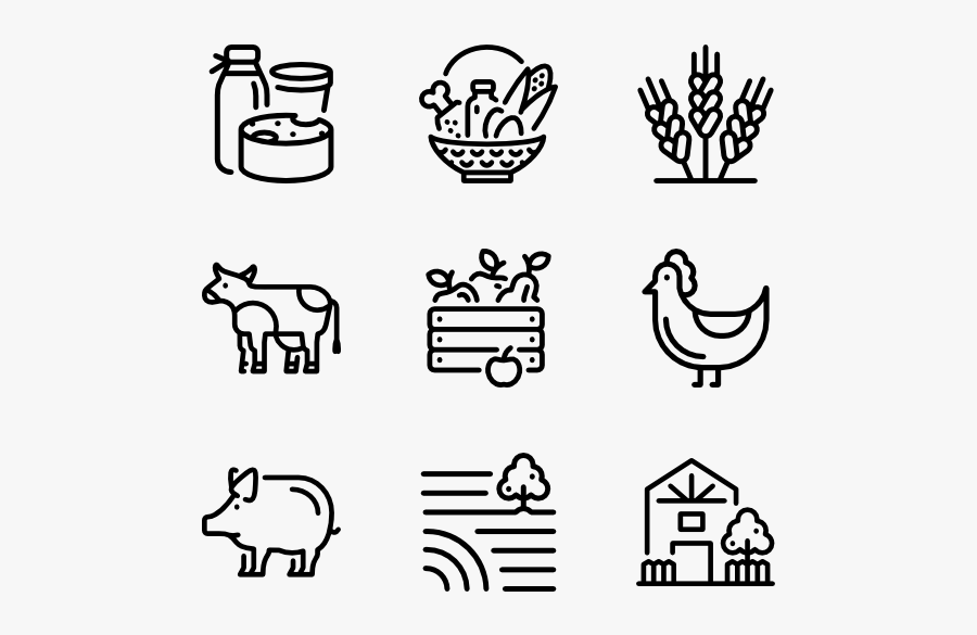 Farmers Packs Vector - Wedding Icons Png, Transparent Clipart