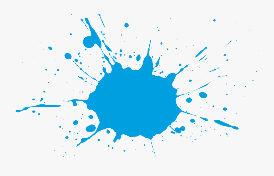 Blue Paint Splatter Png - Red Paint Splatter Vector, Transparent Clipart