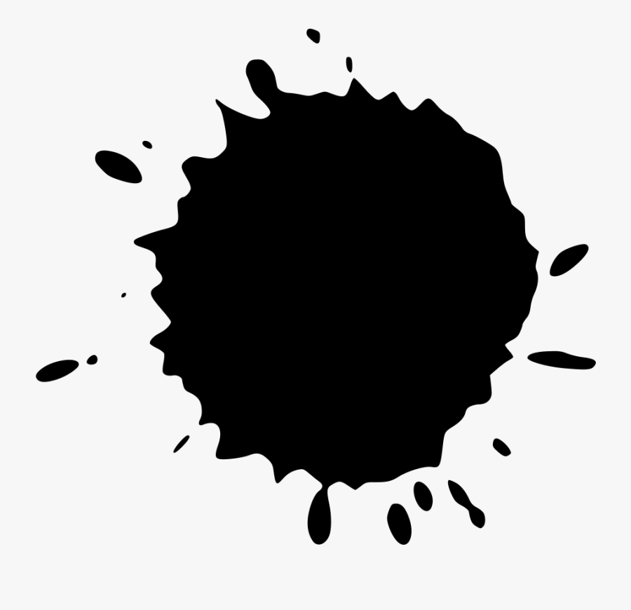Splatter Clipart Black Paint - Black Splash Paint Png, Transparent Clipart