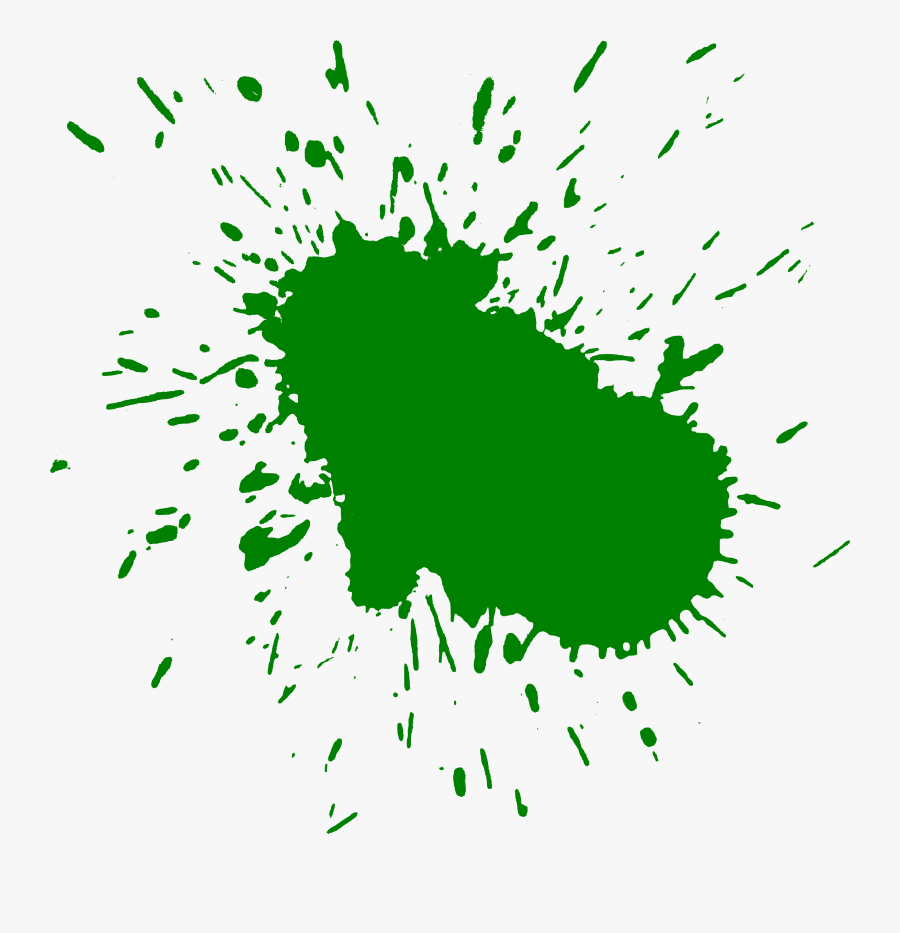 Green Paint Splash Png - Green Paint Splat Png, Transparent Clipart