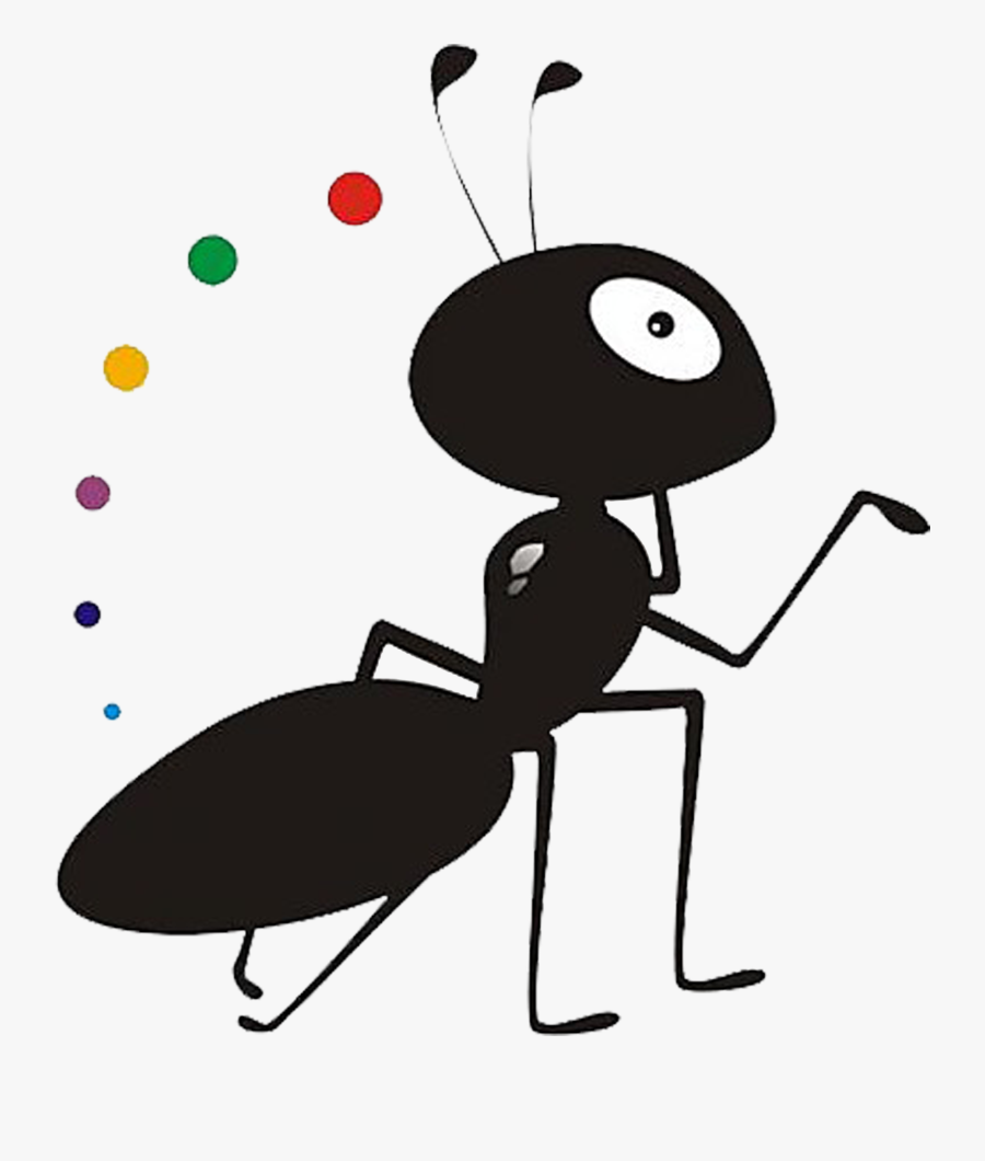 Clip Art Ants Cartoon - Black Cartoon Ant, Transparent Clipart