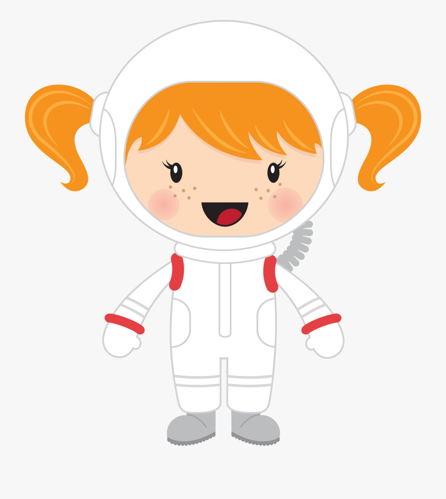 Little Girl Astronaut - Girl Astronaut Clipart Png, Transparent Clipart