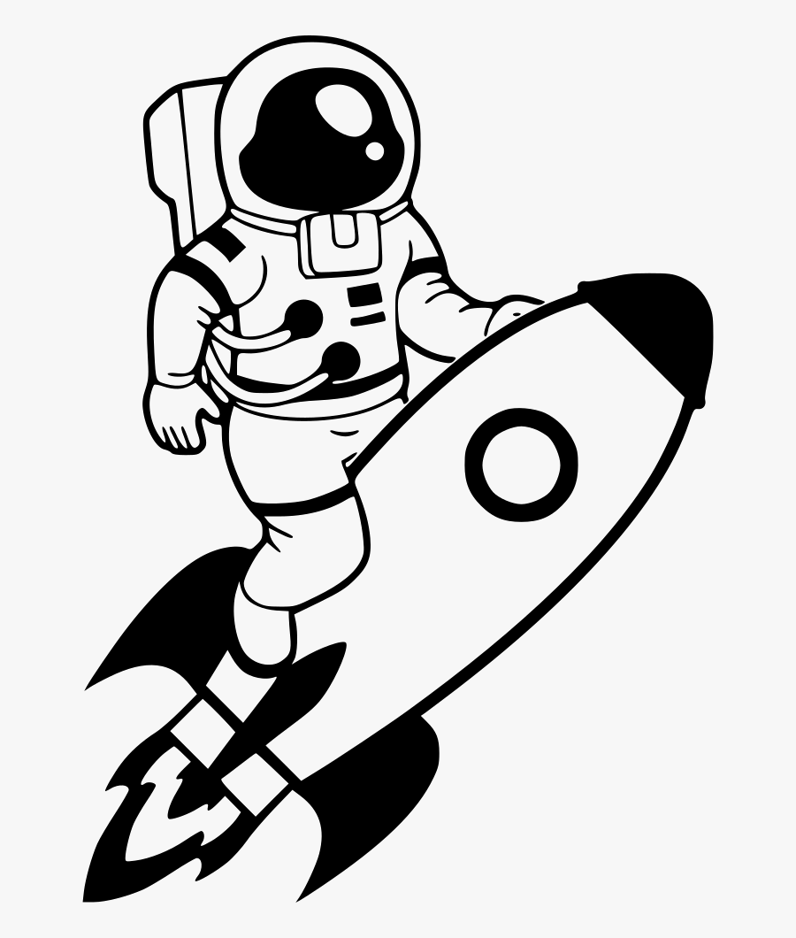 Astronaut Clipart Easy Cartoon - Astronaut Clipart, Transparent Clipart