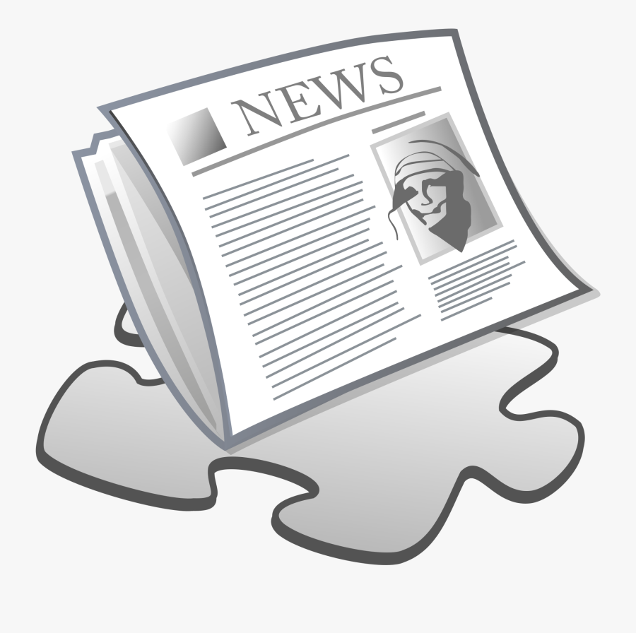 News Clipart Blank Newspaper - Transparent Newspaper Cartoon Png, Transparent Clipart