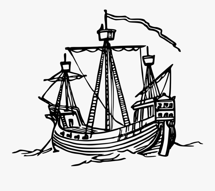 Rocketship Clipart Thrust - 15th Century Boat Designs, Transparent Clipart