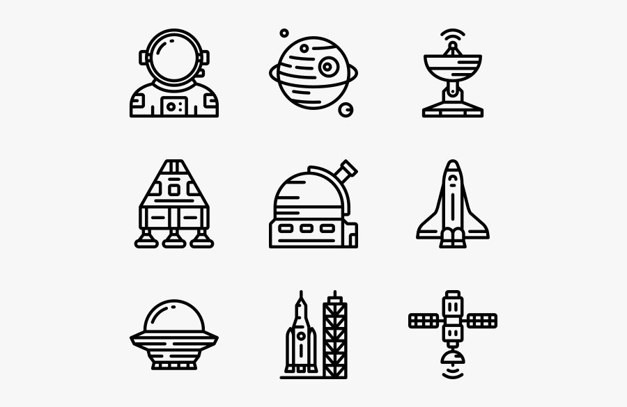 Astronaut - Space Icons Png, Transparent Clipart